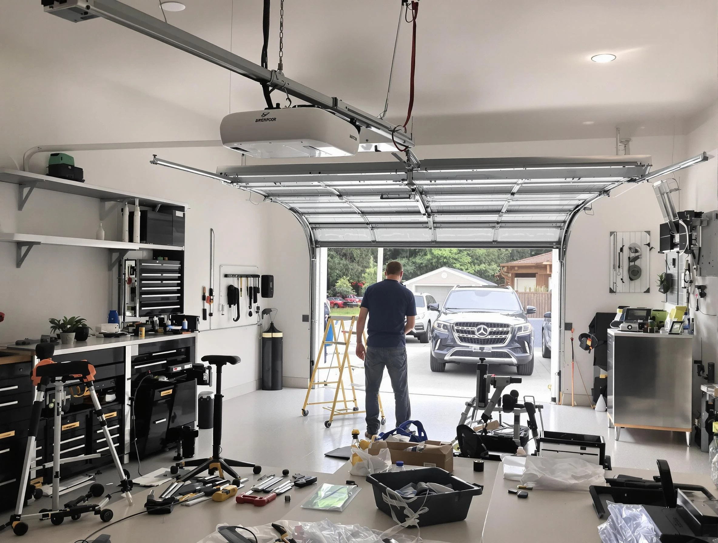 Garage door opener installation by Anthem Garage Door Repair in Anthem